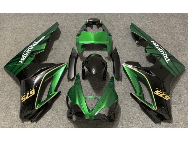 Gloss Green and Black 2009-2012 Daytona 675 Motorcycle Fairings Gloss Green and Black 2009-2012 Daytona 675 Motorcycle Fairings