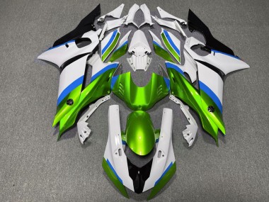 Gloss Green and Light Blue 2017-2021 R6 Motorcycle Fairings