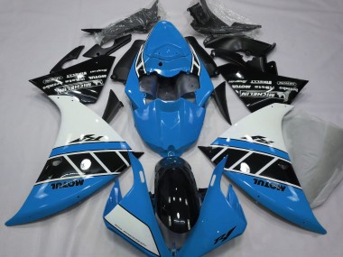 Gloss Light Blue White and Black 2012-2014 R1 Motorcycle Fairings