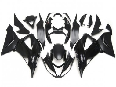 Gloss / Matte Black Plain Slick Decals 2013-2018 ZX6R Motorcycle Fairings