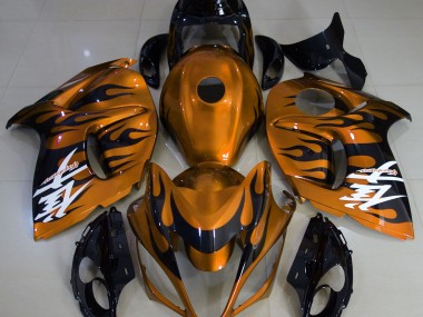 Gloss Orange & Black 2008-2020 GSXR 1300 Hayabusa Motorcycle Fairings