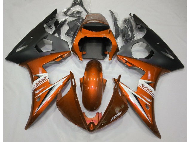 Gloss Orange & White 2003-2004 R6 Motorcycle Fairings Gloss Orange & White 2003-2004 R6 Motorcycle Fairings