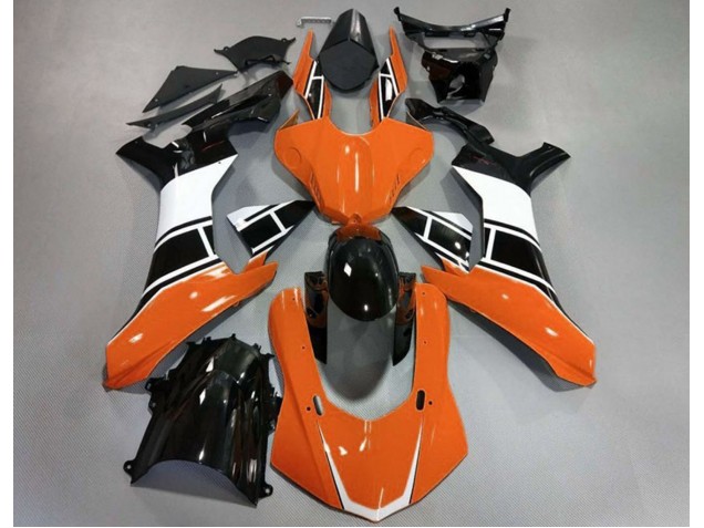 Gloss Orange White and Black 2015-2019 R1 Motorcycle Fairings Gloss Orange White and Black 2015-2019 R1 Motorcycle Fairings