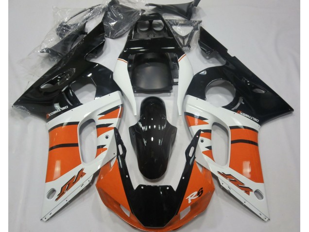 Gloss Orange and Black 1998-2002 R6 Motorcycle Fairings Gloss Orange and Black 1998-2002 R6 Motorcycle Fairings