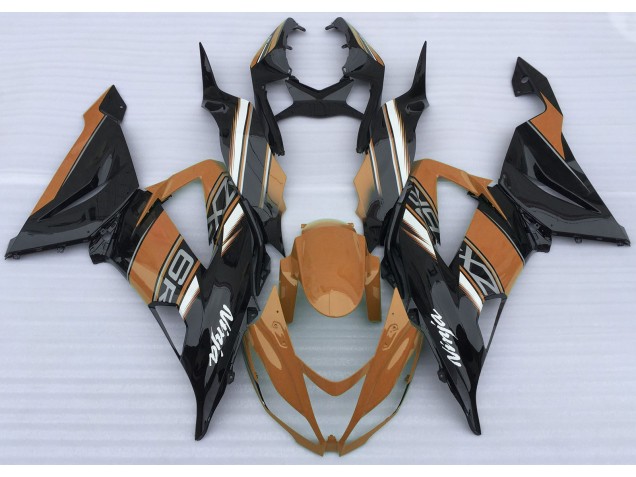 Gloss Orange and Black 2013-2018 ZX6R Motorcycle Fairings Gloss Orange and Black 2013-2018 ZX6R Motorcycle Fairings