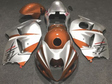 Gloss Orange and Silver 1997-2007 GSXR 1300 Hayabusa Motorcycle Fairings