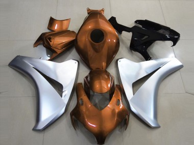 Gloss Orange and Silver 2008-2011 CBR1000RR Motorcycle Fairings