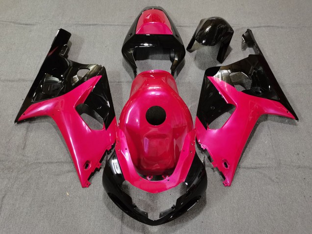Gloss Pink and Black 2001-2003 GSXR 600-750 Motorcycle Fairings Gloss Pink and Black 2001-2003 GSXR 600-750 Motorcycle Fairings