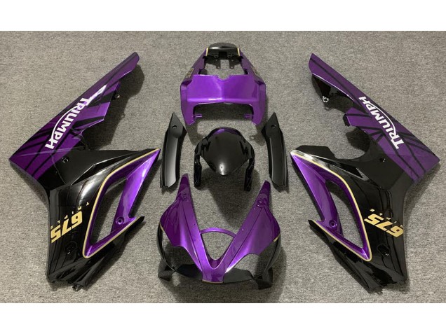 Gloss Purple and Black 2009-2012 Daytona 675 Motorcycle Fairings Gloss Purple and Black 2009-2012 Daytona 675 Motorcycle Fairings