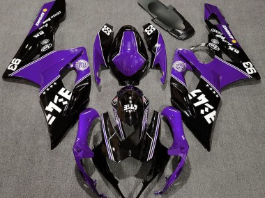 Gloss Purple and Black Custom 2005-2006 GSXR 1000 Motorcycle Fairings