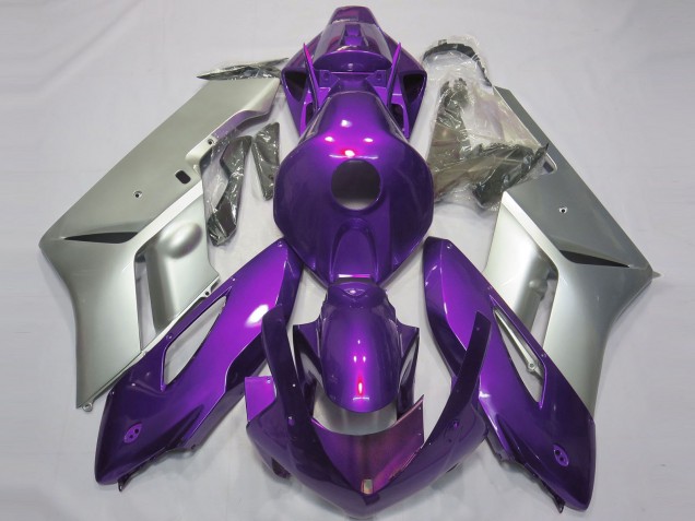 Gloss Purple and Silver 2004-2005 CBR1000RR Motorcycle Fairings Gloss Purple and Silver 2004-2005 CBR1000RR Motorcycle Fairings
