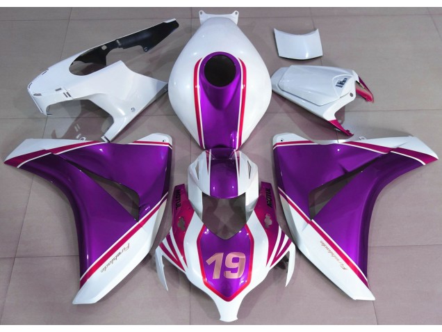 Gloss Purple and White 2008-2011 CBR1000RR Motorcycle Fairings Gloss Purple and White 2008-2011 CBR1000RR Motorcycle Fairings