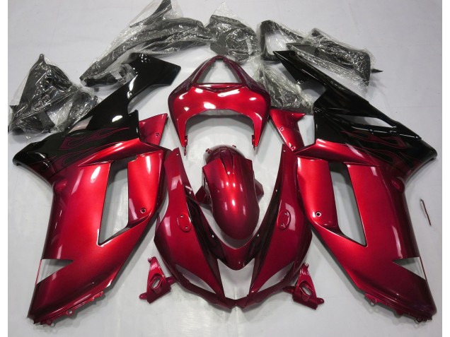 Gloss Red & Black 2007-2008 ZX6R Motorcycle Fairings Gloss Red & Black 2007-2008 ZX6R Motorcycle Fairings