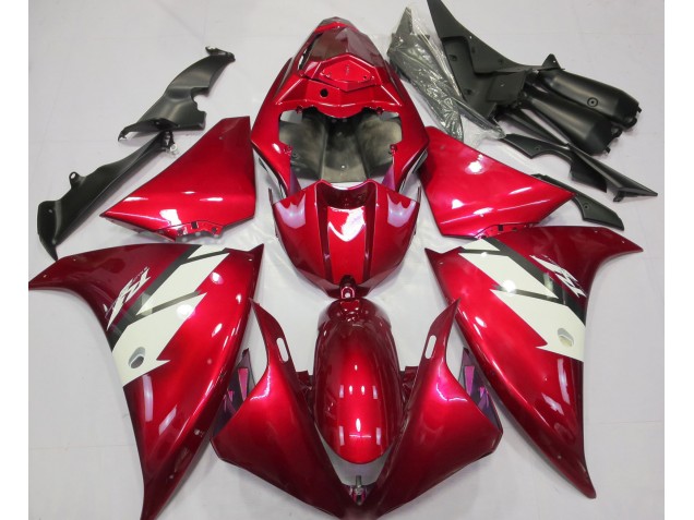 Gloss Red & White 2012-2014 R1 Motorcycle Fairings Gloss Red & White 2012-2014 R1 Motorcycle Fairings