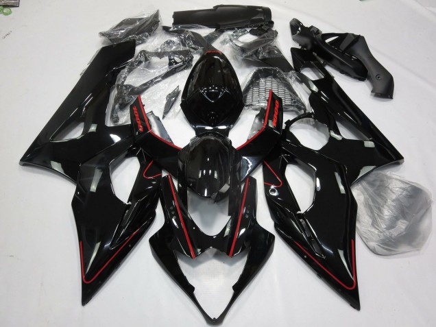 Gloss Red and Black 2005-2006 GSXR 1000 Motorcycle Fairings Gloss Red and Black 2005-2006 GSXR 1000 Motorcycle Fairings