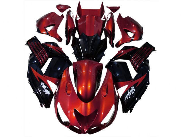 Gloss Red and Black 2006-2011 ZX14R Motorcycle Fairings Gloss Red and Black 2006-2011 ZX14R Motorcycle Fairings