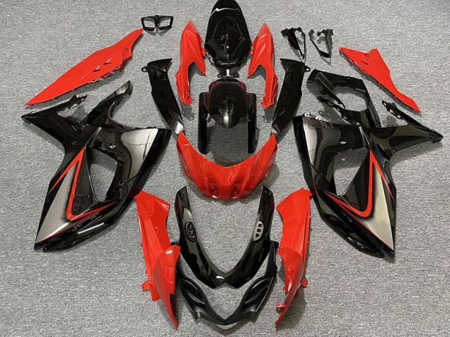 Gloss Red and Black 2009-2016 GSXR 1000 Motorcycle Fairings Gloss Red and Black 2009-2016 GSXR 1000 Motorcycle Fairings