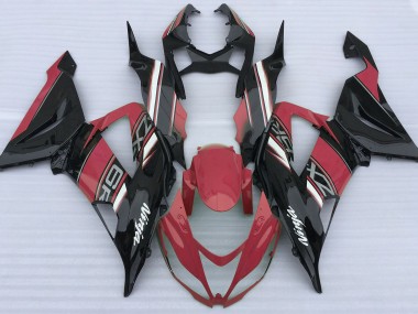 Gloss Red and Black 2013-2018 ZX6R Motorcycle Fairings