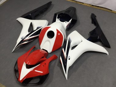 Gloss Red and White 2006-2007 CBR1000RR Motorcycle Fairings