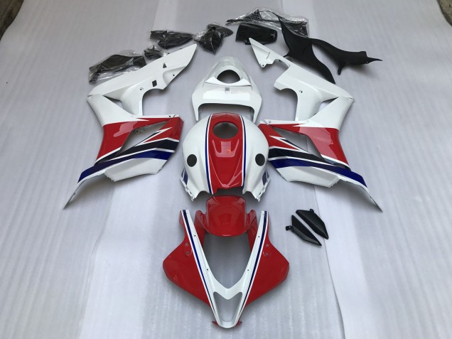 Gloss Red and White 2007-2008 CBR600RR Motorcycle Fairings Gloss Red and White 2007-2008 CBR600RR Motorcycle Fairings