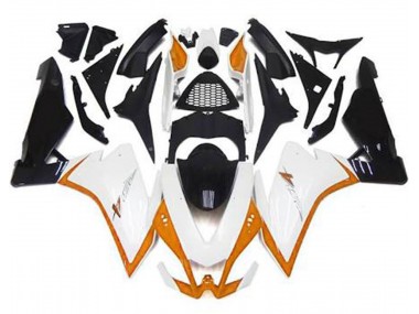 Gloss White & Orange 2010-2015 RSV4 1000 Motorcycle Fairings