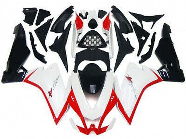 Gloss White & Red 2010-2015 RSV4 1000 Motorcycle Fairings Gloss White & Red 2010-2015 RSV4 1000 Motorcycle Fairings