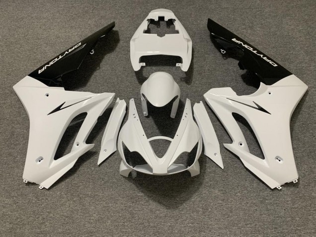 Gloss White and Black 2006-2008 Daytona 675 Motorcycle Fairings Gloss White and Black 2006-2008 Daytona 675 Motorcycle Fairings