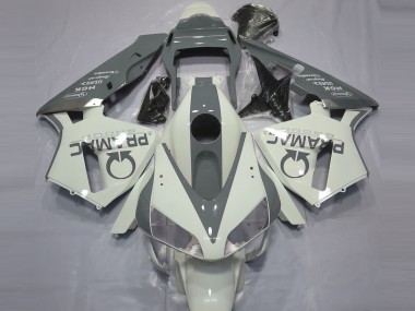 Gloss White and Grey PRAMAC 2003-2004 CBR600RR Motorcycle Fairings