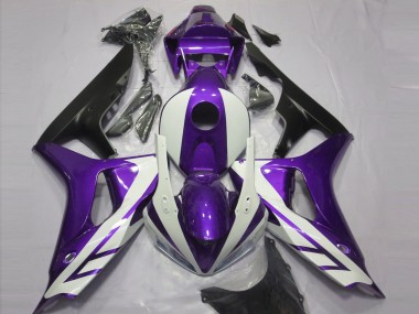 Gloss White and Purple 2006-2007 CBR1000RR Motorcycle Fairings