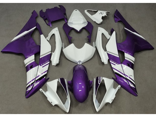 Gloss White and Purple OEM Style 2008-2016 R6 Motorcycle Fairings Gloss White and Purple OEM Style 2008-2016 R6 Motorcycle Fairings