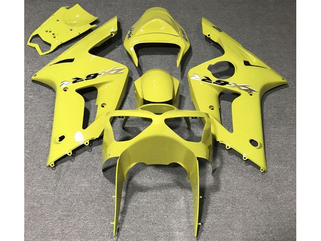 Gloss Yellow 2003-2004 ZX6R Motorcycle Fairings Gloss Yellow 2003-2004 ZX6R Motorcycle Fairings