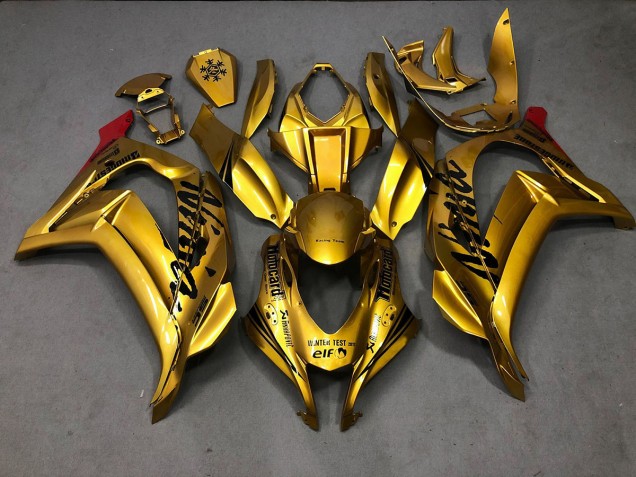 Gold 2016-2019 ZX10R Motorcycle Fairings Gold 2016-2019 ZX10R Motorcycle Fairings