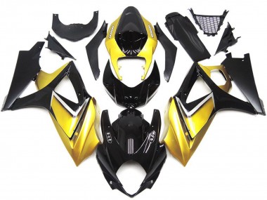 Gold Yellow Custom OEM Style 2007-2008 GSXR 1000 Motorcycle Fairings