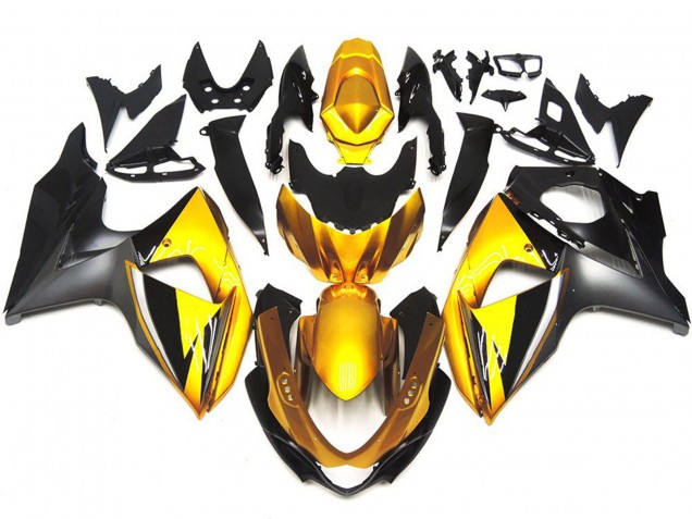 Gold and Grey OEM Style Custom 2009-2016 GSXR 1000 Motorcycle Fairings Gold and Grey OEM Style Custom 2009-2016 GSXR 1000 Motorcycle Fairings