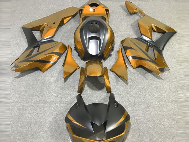 Gold and Matte Black 2013-2023 CBR600RR Motorcycle Fairings Gold and Matte Black 2013-2023 CBR600RR Motorcycle Fairings