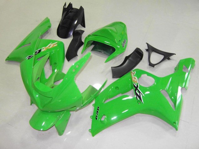 Green Black Cheq 2003-2004 ZX6R Motorcycle Fairings Green Black Cheq 2003-2004 ZX6R Motorcycle Fairings