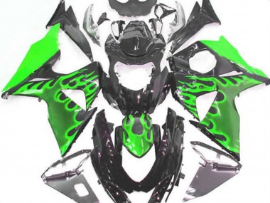 Green Flame 2009-2016 GSXR 1000 Motorcycle Fairings
