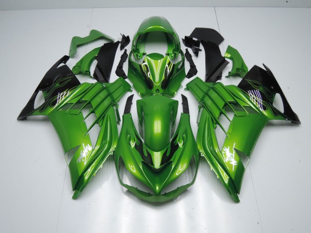 Green Flame 2012-2021 ZX14R Motorcycle Fairings Green Flame 2012-2021 ZX14R Motorcycle Fairings