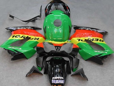 Green Repsol 2002-2012 VFR800 Motorcycle Fairings