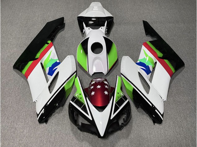 Green and Red Flag 2004-2005 CBR1000RR Motorcycle Fairings Green and Red Flag 2004-2005 CBR1000RR Motorcycle Fairings