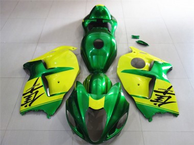 Green and Yellow 1997-2007 GSXR 1300 Hayabusa Motorcycle Fairings