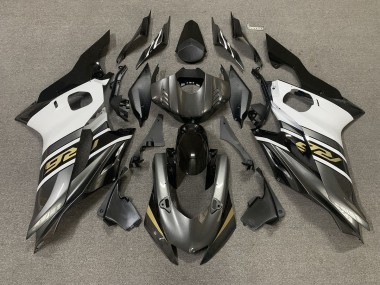 Gunmetal Grey and Gold 2017-2021 R6 Motorcycle Fairings