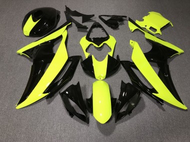 High Viz and Black Custom 2008-2016 R6 Motorcycle Fairings
