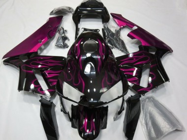 Hot Pink Flames 2003-2004 CBR600RR Motorcycle Fairings