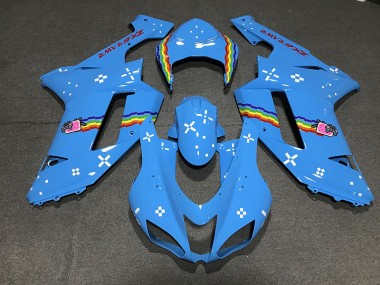 Light Blue Custom 2007-2008 ZX6R Motorcycle Fairings