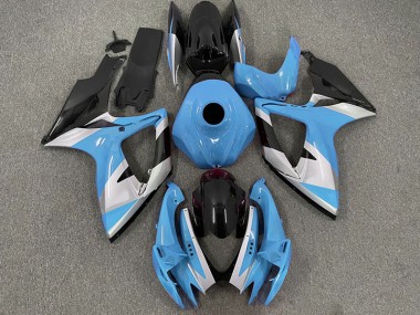 Light Blue Design 2006-2007 GSXR 600-750 Motorcycle Fairings