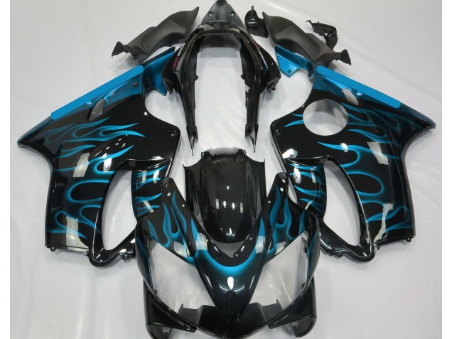 Light Blue Flame 2004-2007 CBR600 F4i Motorcycle Fairings Light Blue Flame 2004-2007 CBR600 F4i Motorcycle Fairings