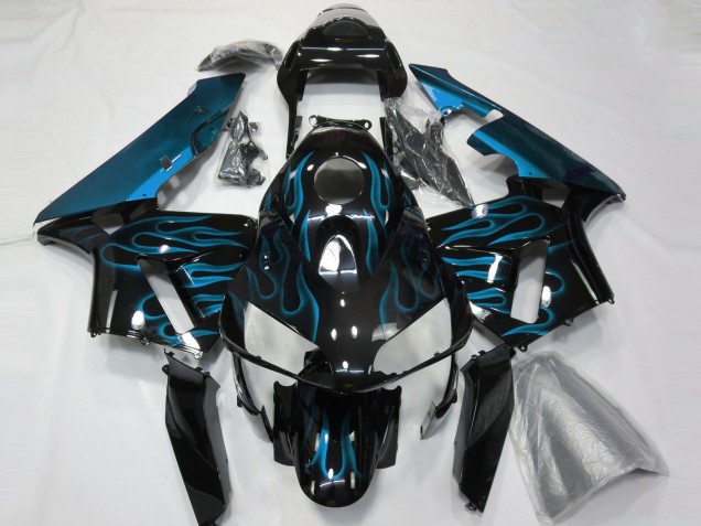 Light Blue Flames 2003-2004 CBR600RR Motorcycle Fairings Light Blue Flames 2003-2004 CBR600RR Motorcycle Fairings