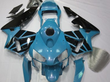 Light Blue & Gloss Black 2003-2004 CBR600RR Motorcycle Fairings
