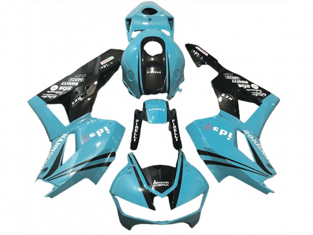 Light Blue & Logos 2013-2023 CBR600RR Motorcycle Fairings Light Blue & Logos 2013-2023 CBR600RR Motorcycle Fairings